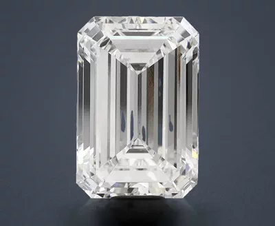 16.40ct F VVS2 Rare Carat Ideal Cut Emerald Lab Grown Diamond
