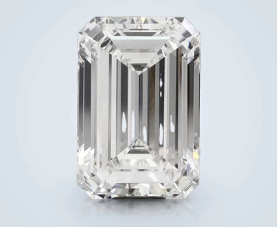 16.40ct F VVS2 Rare Carat Ideal Cut Emerald Lab Grown Diamond