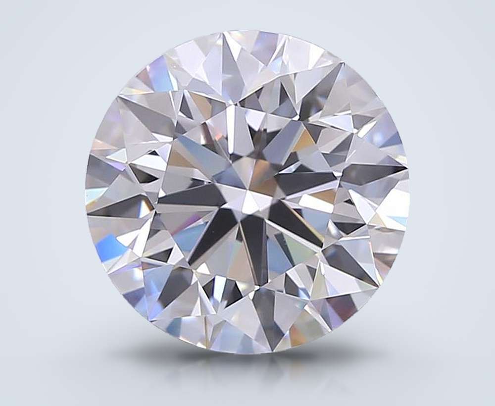 6.55ct E VVS1 Rare Carat Ideal Cut Round Lab Grown Diamond