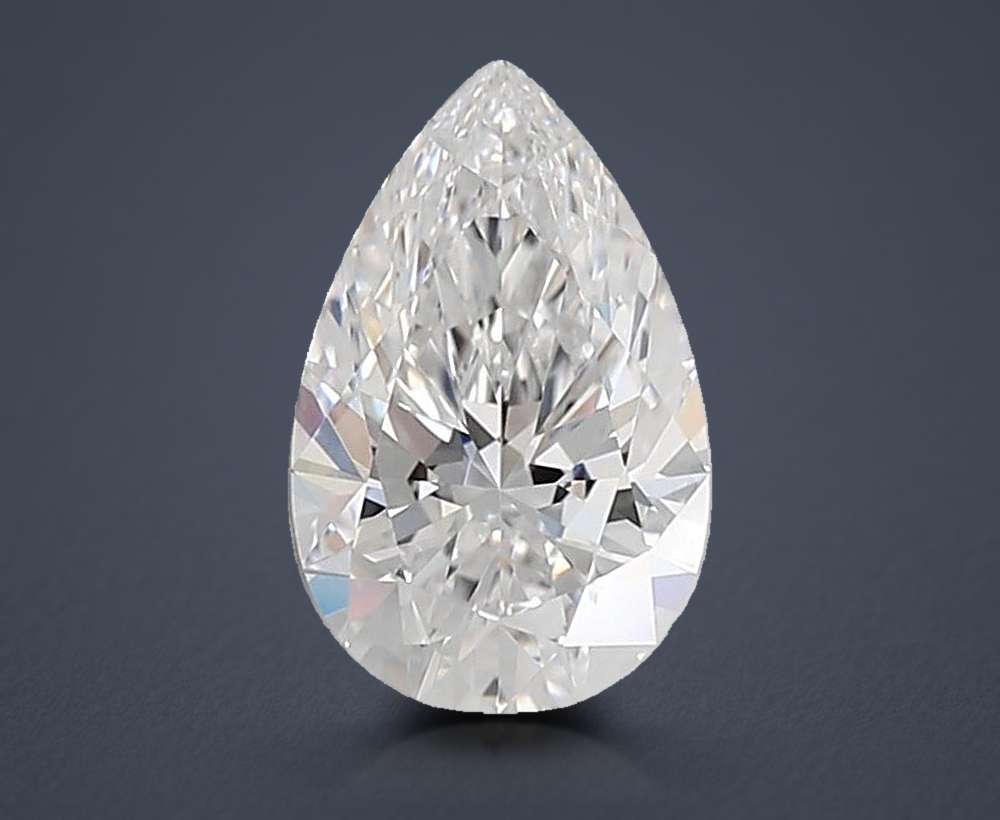 1.62ct D VVS2 Rare Carat Ideal Cut Pear Lab Grown Diamond
