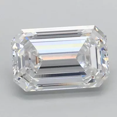 2.10ct E VVS2 Rare Carat Ideal Cut Emerald Lab Grown Diamond