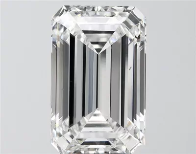 13.59ct F VVS2 Rare Carat Ideal Cut Emerald Lab Grown Diamond