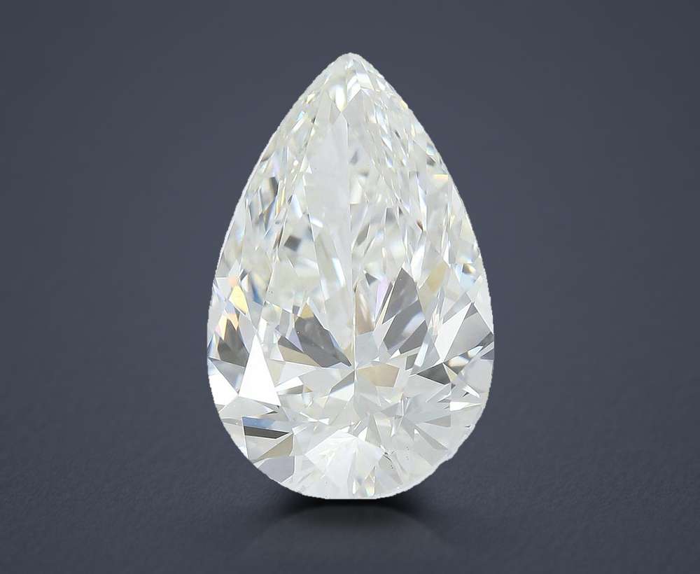 5.48ct I VS1 Rare Carat Ideal Cut Pear Lab Grown Diamond