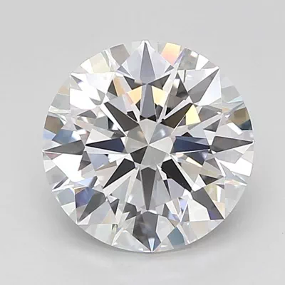 3.21ct D VVS2 Rare Carat Ideal Cut Round Lab Grown Diamond