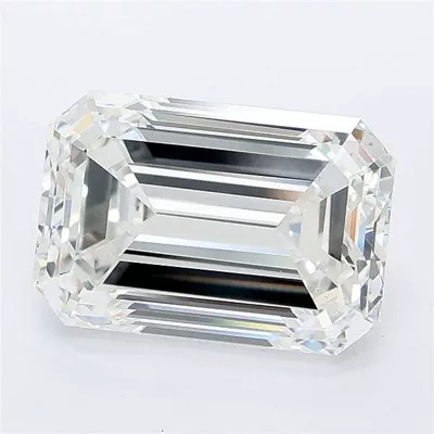 4.54ct F VS1 Excellent Cut Emerald Lab Grown Diamond