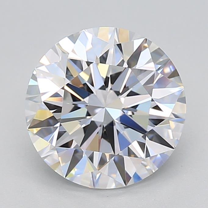 2.61ct D VVS1 Rare Carat Ideal Cut Round Lab Grown Diamond