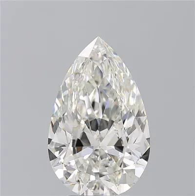 5.05ct H VS1 Rare Carat Ideal Cut Pear Diamond