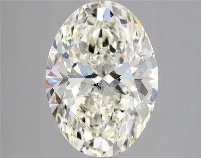 3.02ct J SI2 Rare Carat Ideal Cut Oval Diamond
