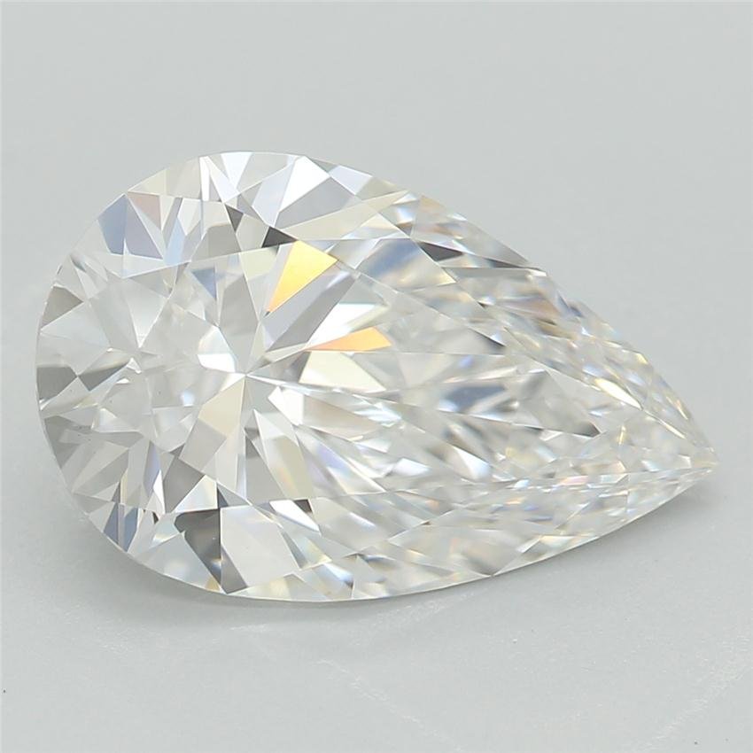2.08ct E VVS2 Rare Carat Ideal Cut Pear Lab Grown Diamond