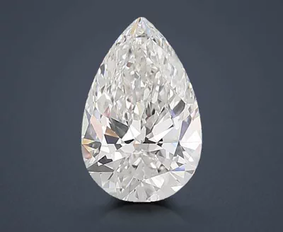 3.04ct F VVS2 Rare Carat Ideal Cut Pear Lab Grown Diamond
