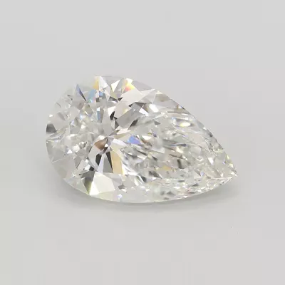 8.04ct F VS2 Rare Carat Ideal Cut Pear Lab Grown Diamond