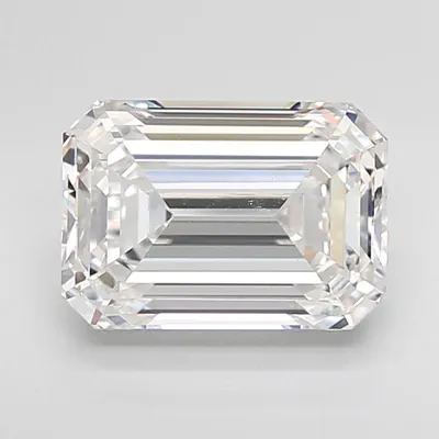 4.06ct E VS1 Rare Carat Ideal Cut Emerald Lab Grown Diamond
