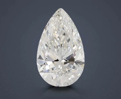 4.37ct E VS1 Rare Carat Ideal Cut Pear Lab Grown Diamond