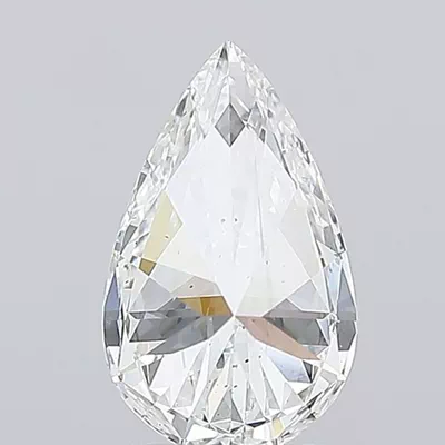2.03ct F SI1 Rare Carat Ideal Cut Pear Lab Grown Diamond