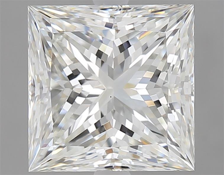 3.09ct I VS1 Rare Carat Ideal Cut Princess Diamond