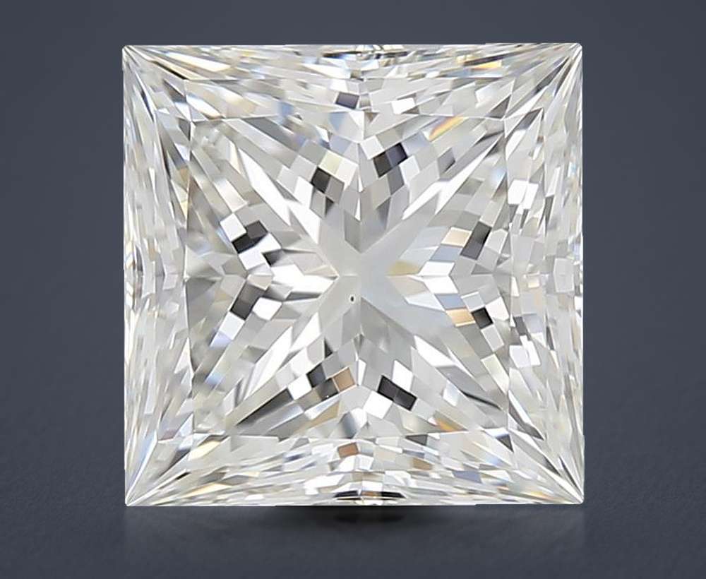 3.09ct I VS1 Rare Carat Ideal Cut Princess Diamond