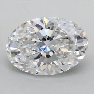 2.57ct D VS1 Rare Carat Ideal Cut Oval Lab Grown Diamond