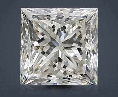 2.51ct J VS2 Rare Carat Ideal Cut Princess Diamond