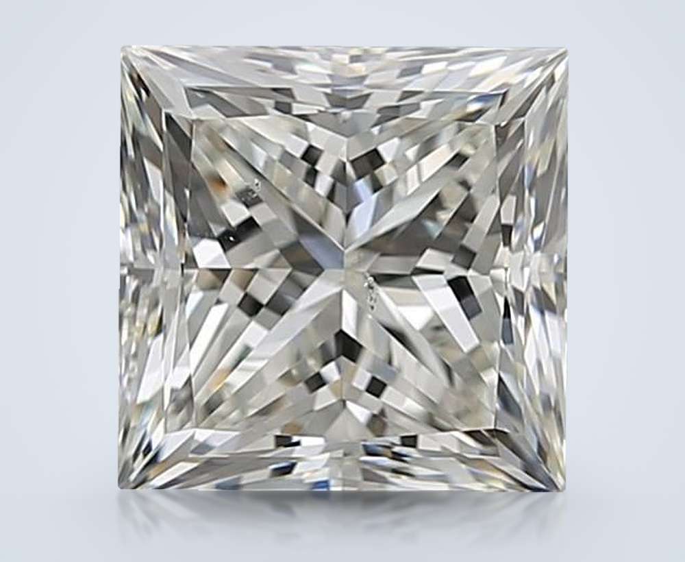 2.51ct J VS2 Rare Carat Ideal Cut Princess Diamond