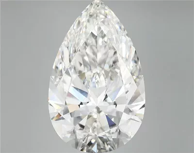 12.10ct F VVS2 Rare Carat Ideal Cut Pear Lab Grown Diamond
