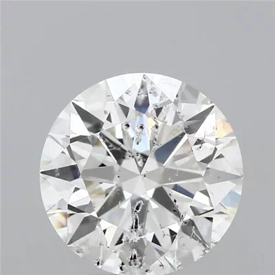 4.01ct H SI2 Rare Carat Ideal Cut Round Diamond