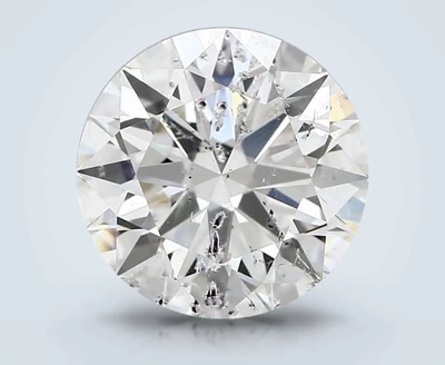 4.01ct H SI2 Rare Carat Ideal Cut Round Diamond