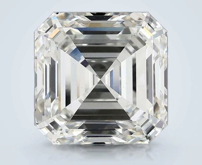 5.09ct F VS2 Rare Carat Ideal Cut Asscher Lab Grown Diamond