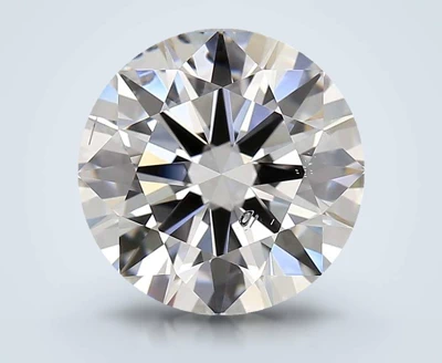 3.01ct D SI2 Excellent Cut Round Lab Grown Diamond