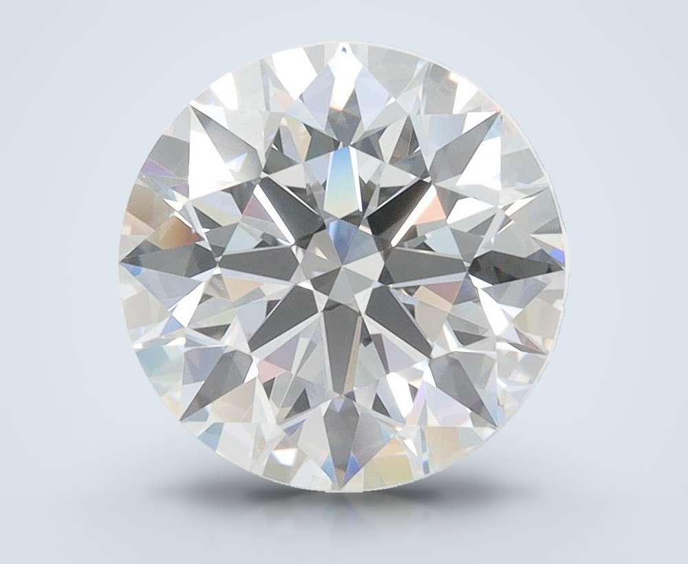 3.28ct D VVS2 Rare Carat Ideal Cut Round Lab Grown Diamond