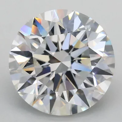 3.08ct E VVS2 Excellent Cut Round Lab Grown Diamond