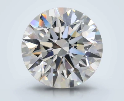 3.08ct E VVS2 Excellent Cut Round Lab Grown Diamond