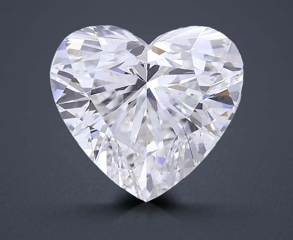 7.03ct F VS2 Rare Carat Ideal Cut Heart Lab Grown Diamond