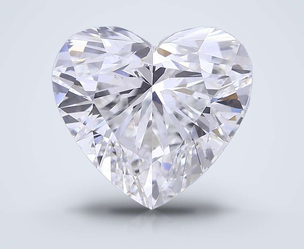 7.03ct F VS2 Rare Carat Ideal Cut Heart Lab Grown Diamond