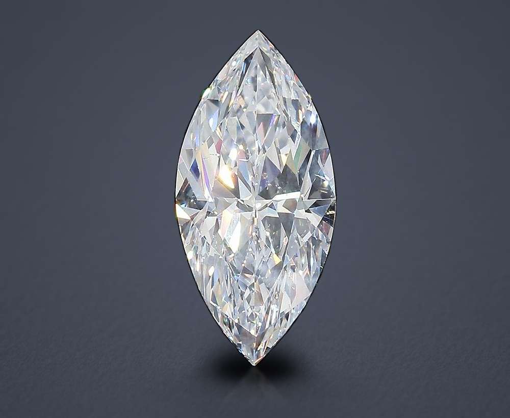 3.23ct D SI2 Rare Carat Ideal Cut Marquise Diamond