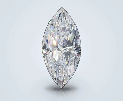3.23ct D SI2 Rare Carat Ideal Cut Marquise Diamond