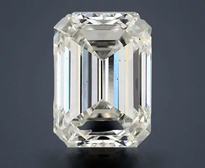 3.04ct H VS2 Rare Carat Ideal Cut Emerald Lab Grown Diamond