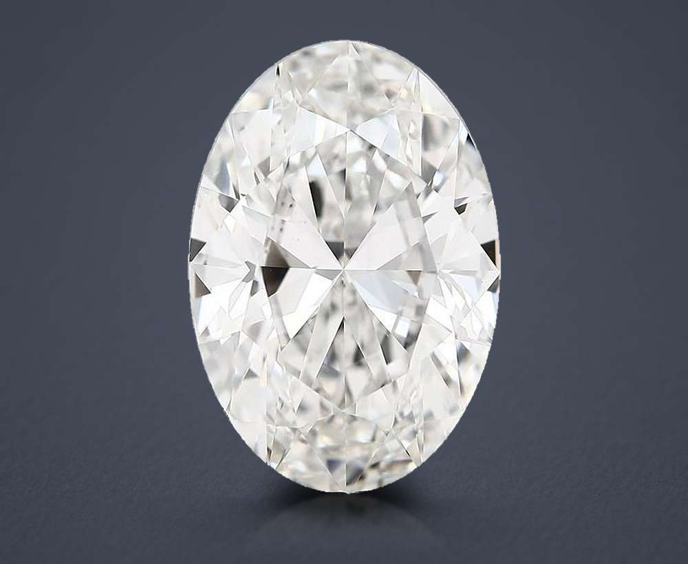 25.00ct G VVS2 Rare Carat Ideal Cut Oval Lab Grown Diamond