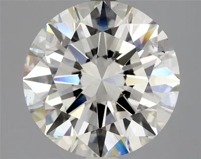 3.01ct K SI1 Rare Carat Ideal Cut Round Diamond