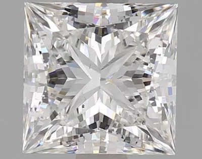 1.36ct F SI1 Rare Carat Ideal Cut Princess Lab Grown Diamond
