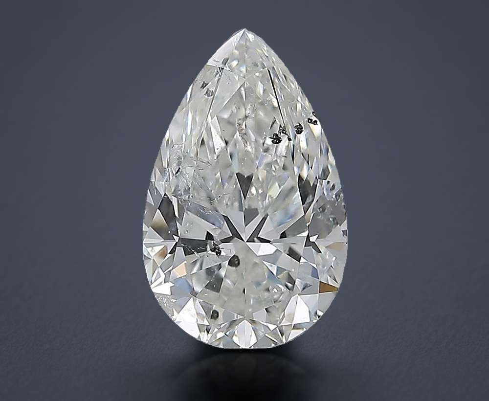 2.50ct G SI2 Rare Carat Ideal Cut Pear Diamond