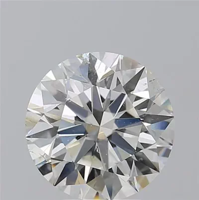 4.01ct H SI2 Rare Carat Ideal Cut Round Diamond