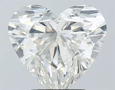 3.02ct J SI1 Rare Carat Ideal Cut Heart Diamond