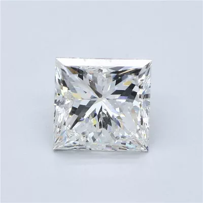 4.01ct F SI1 Very Good Cut Princess Diamond