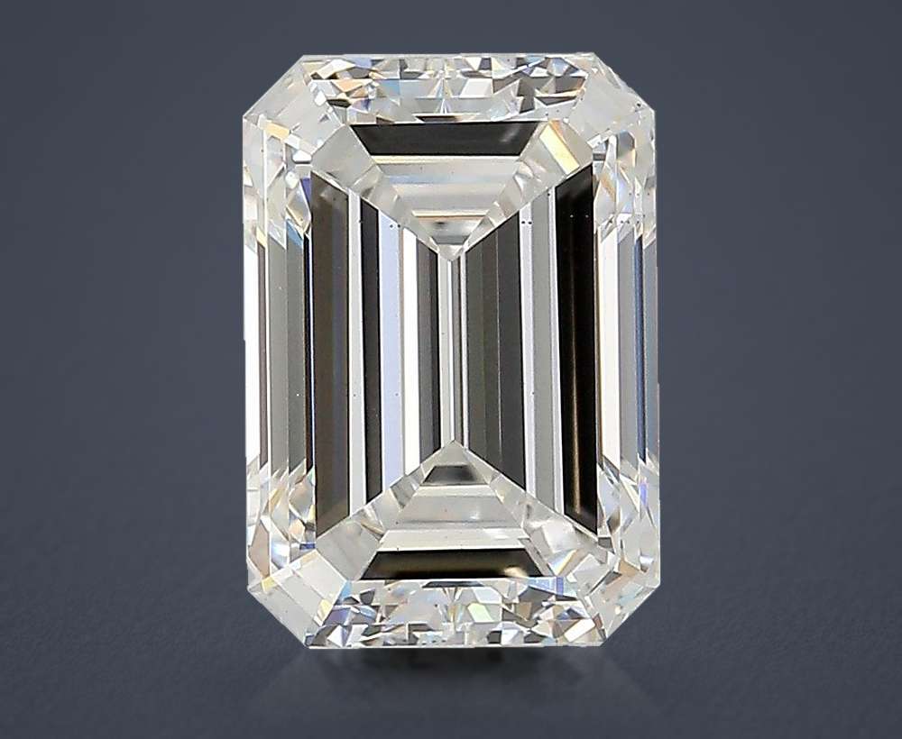 3.04ct E VS2 Rare Carat Ideal Cut Emerald Lab Grown Diamond