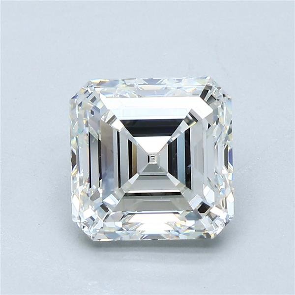 3.01ct H VS2 Rare Carat Ideal Cut Asscher Diamond