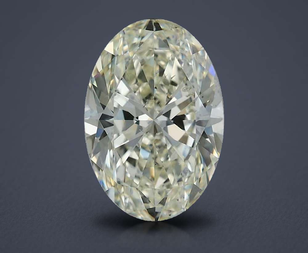 3.03ct K SI1 Rare Carat Ideal Cut Oval Diamond