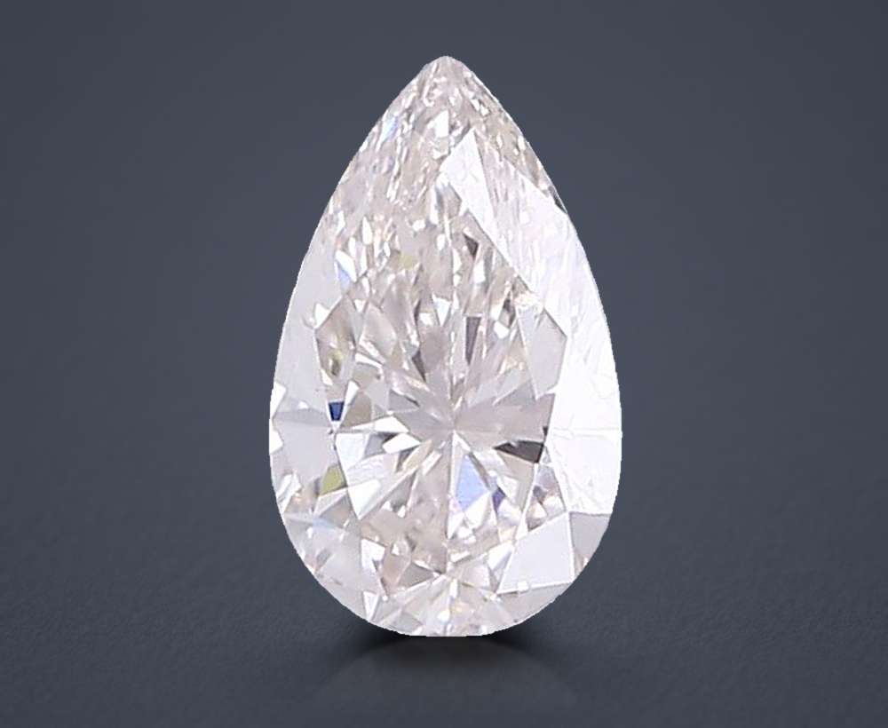 1.02ct H VVS2 Very Good Cut Pear Lab Grown Diamond