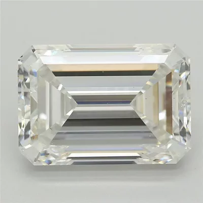 5.15ct F VS1 Excellent Cut Emerald Lab Grown Diamond