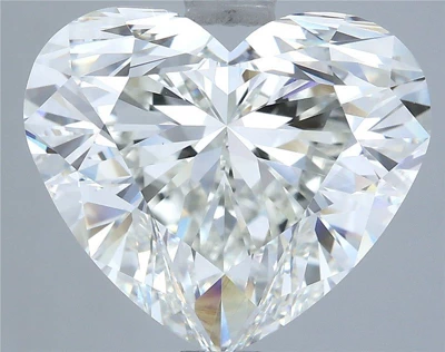 5.26ct H VS1 Rare Carat Ideal Cut Heart Diamond