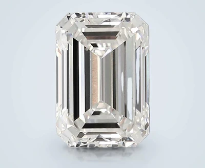 4.04ct F VVS2 Rare Carat Ideal Cut Emerald Lab Grown Diamond
